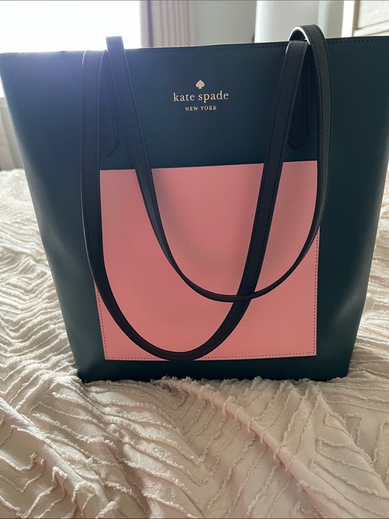 kate spade Handbags - kate spade Black Tote with Pink Front Pocket